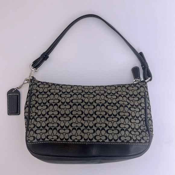 Coach Bags Vintage Coach Signature C Jacquard Fabric Small Shoulder